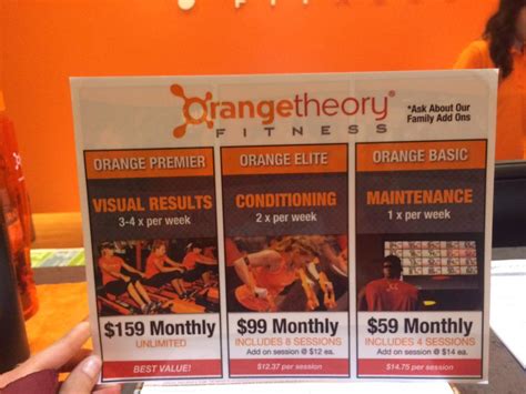 Valid at participating studios only. . Orange theory prices